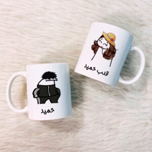 لیوان ست طرح حمید و قلب حمید