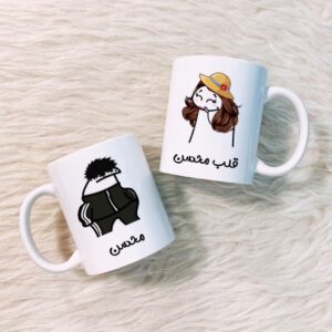 لیوان ست طرح محسن و قلب محسن