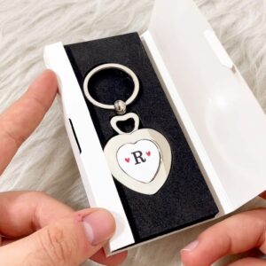 جاکلیدی استیل مدل دو قلب طرح R