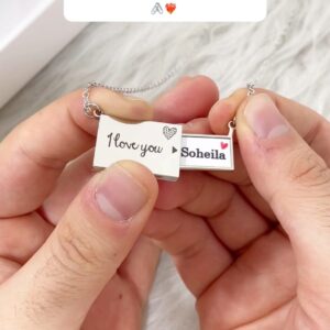 گردنبند استیل مدل سوپرایز طرح اسم سهیلا